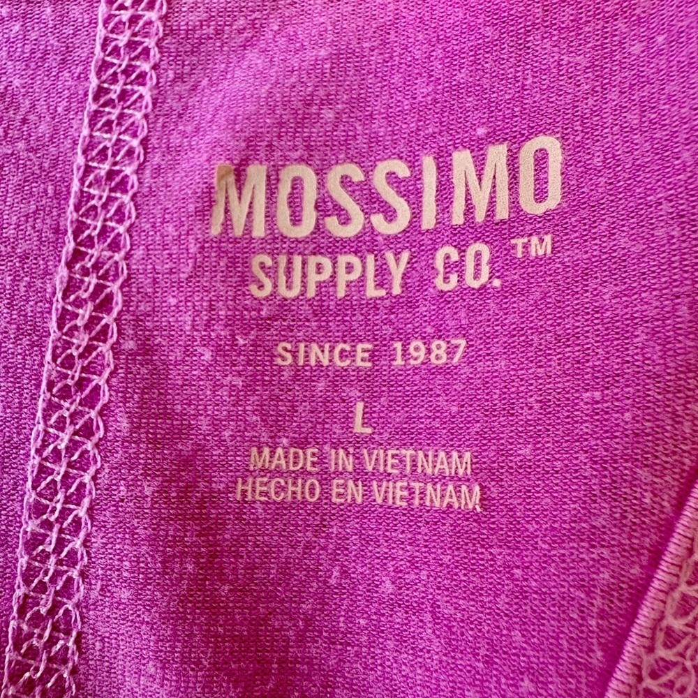 MOSSIMO SUPPLY CO. WOMENS, RACERBACK T-SHIRT IN PURPLE. SIZE L - Picture 5 of 6